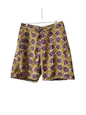 Patagonia Worn Wear M's Paddler Board Shorts Multi Color Geometric Size 33”